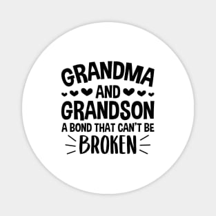 Grandma and Grandson a Bond That Can't be Broken Magnet